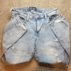 GAP Light Blue Ripped Universal Legging Jeans
